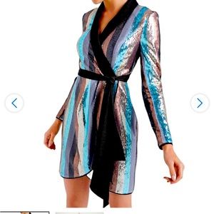 Wrap sequin dress